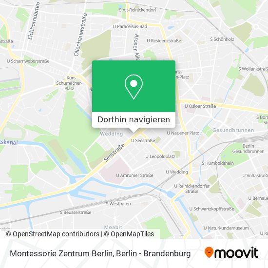 Montessorie Zentrum Berlin Karte
