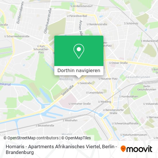 Homaris - Apartments Afrikanisches Viertel Karte