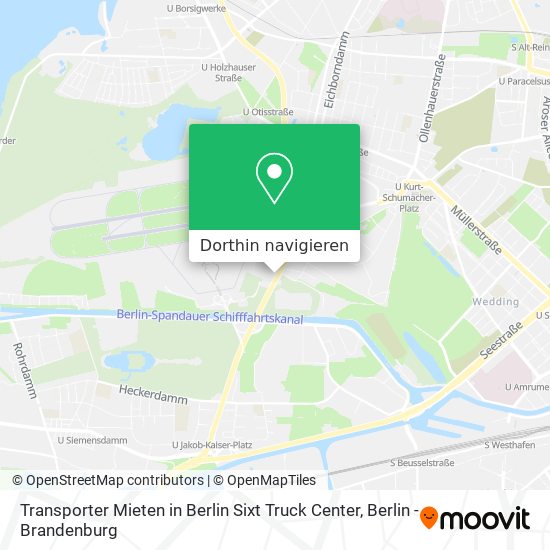 Transporter Mieten in Berlin Sixt Truck Center Karte