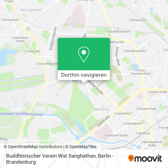 Buddhistischer Verein Wat Sanghathan Karte