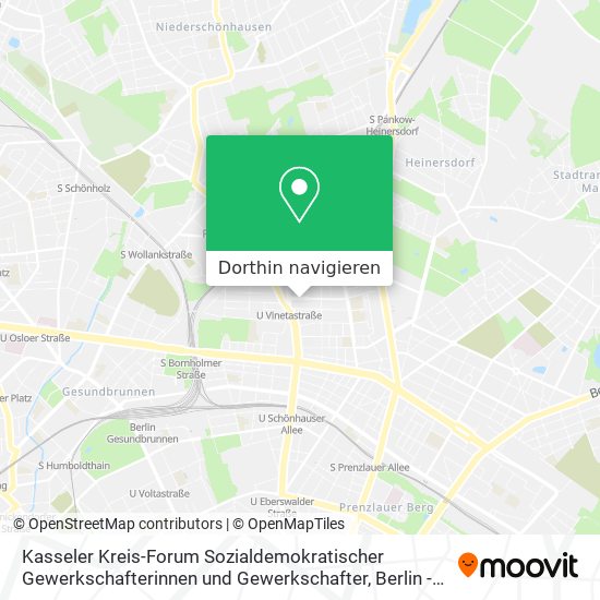 Kasseler Kreis-Forum Sozialdemokratischer Gewerkschafterinnen und Gewerkschafter Karte
