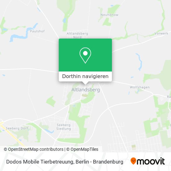 Dodos Mobile Tierbetreuung Karte