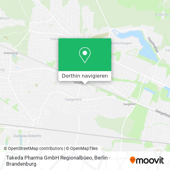 Takeda Pharma GmbH Regionalbüeo Karte