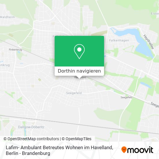 Lafim- Ambulant Betreutes Wohnen im Havelland Karte
