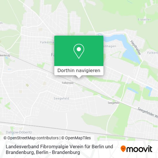 Landesverband Fibromyalgie Verein für Berlin und Brandenburg Karte