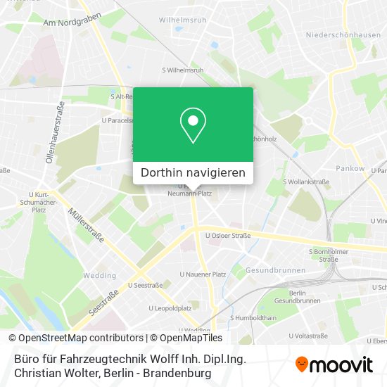 Büro für Fahrzeugtechnik Wolff Inh. Dipl.Ing. Christian Wolter Karte