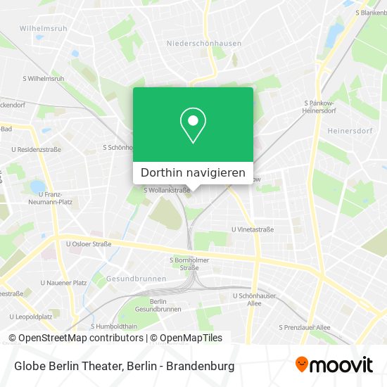 Globe Berlin Theater Karte