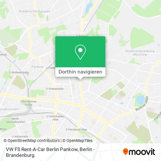 VW FS Rent-A-Car Berlin Pankow Karte