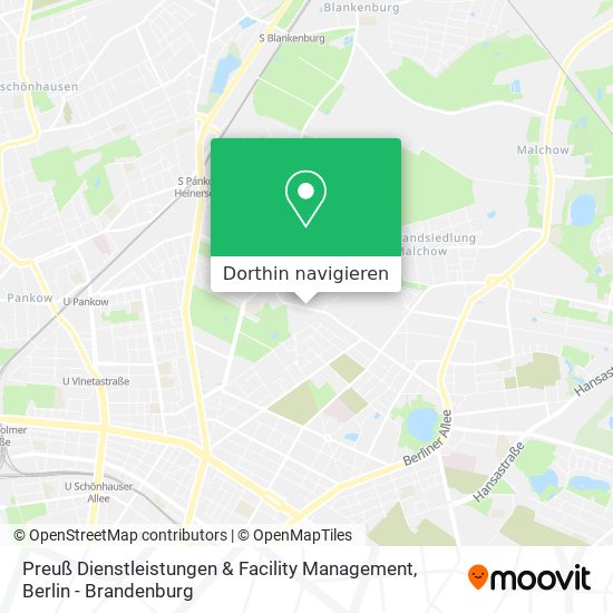 Preuß Dienstleistungen & Facility Management Karte