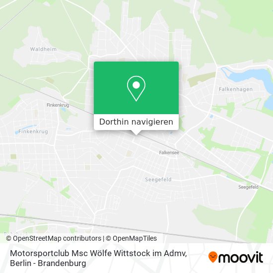 Motorsportclub Msc Wölfe Wittstock im Admv Karte