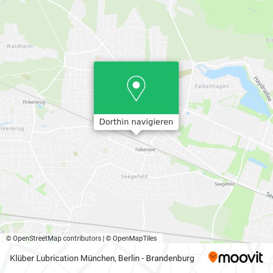 Klüber Lubrication München Karte