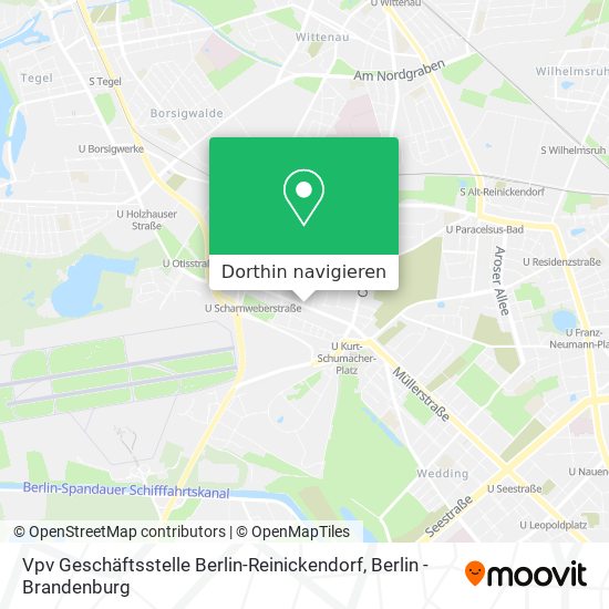 Vpv Geschäftsstelle Berlin-Reinickendorf Karte