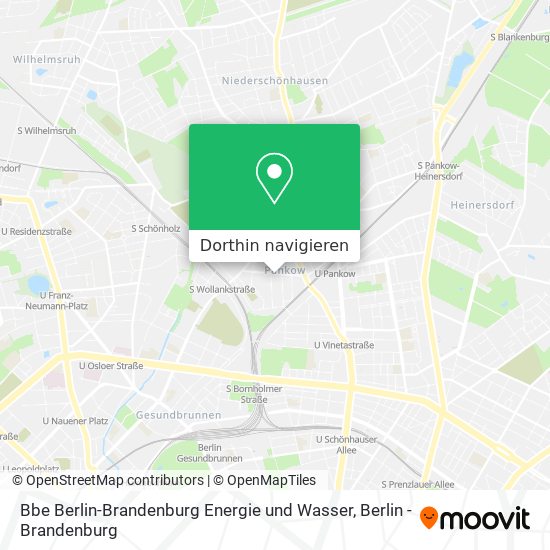 Bbe Berlin-Brandenburg Energie und Wasser Karte