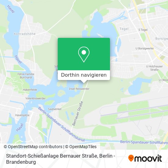 Standort-Schießanlage Bernauer Straße Karte