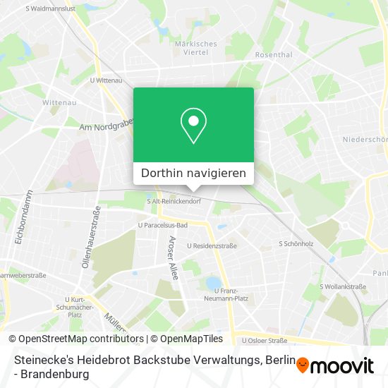 Steinecke's Heidebrot Backstube Verwaltungs Karte