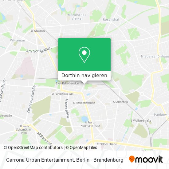 Carrona-Urban Entertainment Karte