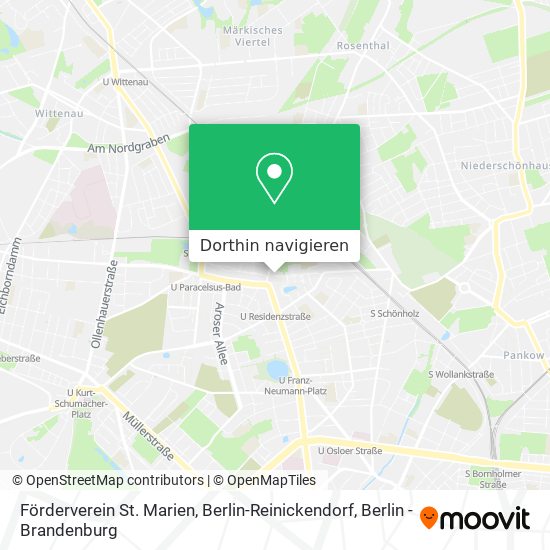 Förderverein St. Marien, Berlin-Reinickendorf Karte