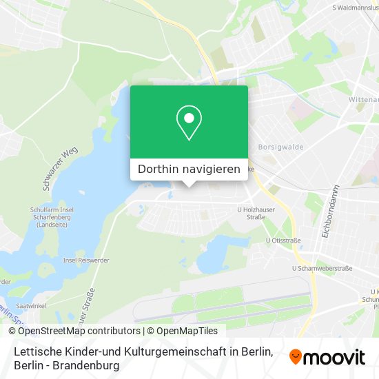 Lettische Kinder-und Kulturgemeinschaft in Berlin Karte
