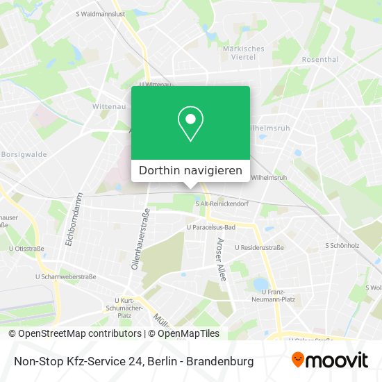 Non-Stop Kfz-Service 24 Karte