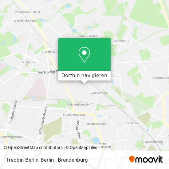 Trebbin-Berlin Karte