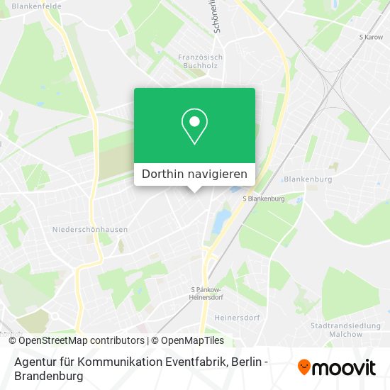 Agentur für Kommunikation Eventfabrik Karte