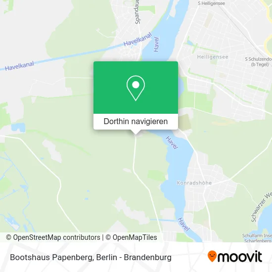 Bootshaus Papenberg Karte