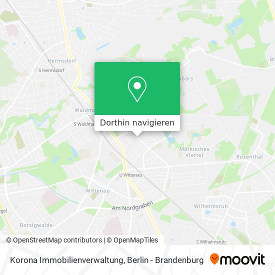 Korona Immobilienverwaltung Karte