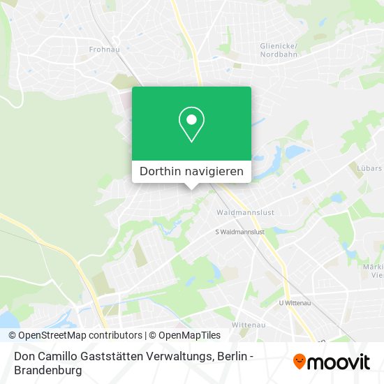Don Camillo Gaststätten Verwaltungs Karte