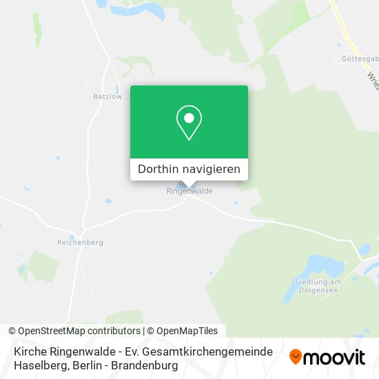 Kirche Ringenwalde - Ev. Gesamtkirchengemeinde Haselberg Karte