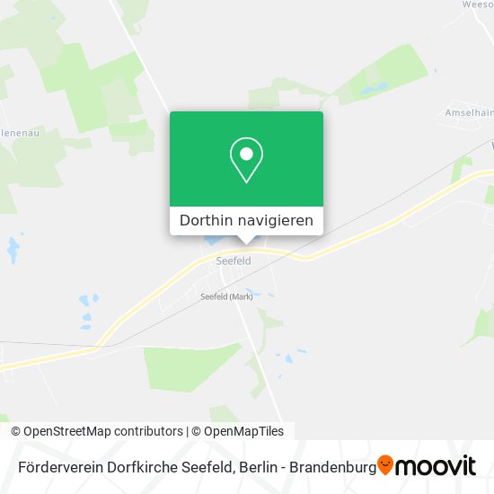 Förderverein Dorfkirche Seefeld Karte
