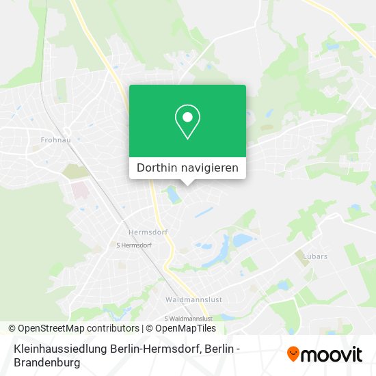 Kleinhaussiedlung Berlin-Hermsdorf Karte