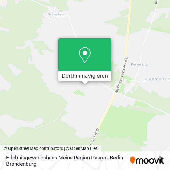 Erlebnisgewächshaus Meine Region Paaren Karte