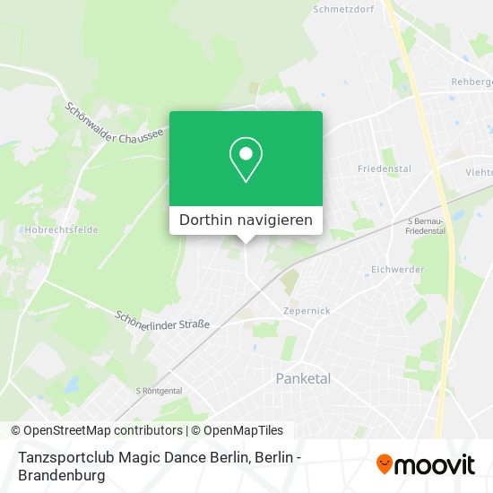 Tanzsportclub Magic Dance Berlin Karte