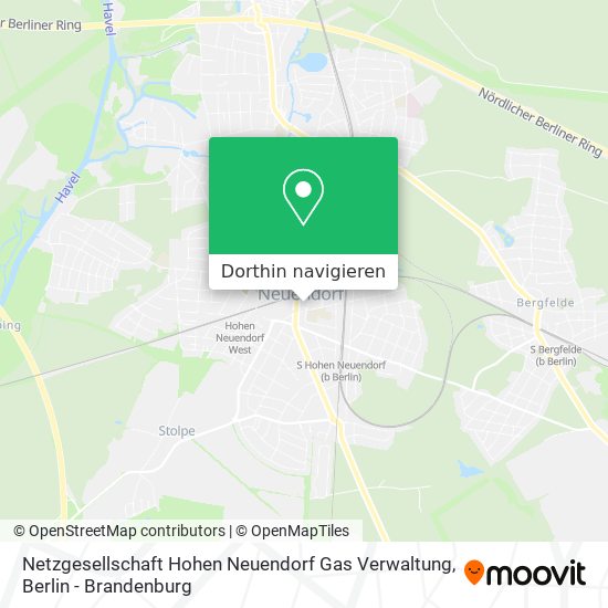 Netzgesellschaft Hohen Neuendorf Gas Verwaltung Karte