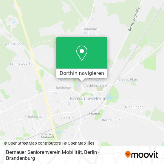 Bernauer Seniorenverein Mobilität Karte