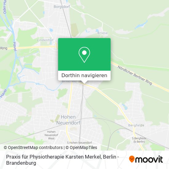 Praxis für Physiotherapie Karsten Merkel Karte