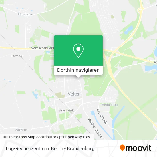 Log-Rechenzentrum Karte