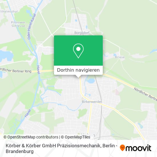 Körber & Körber GmbH Präzisionsmechanik Karte