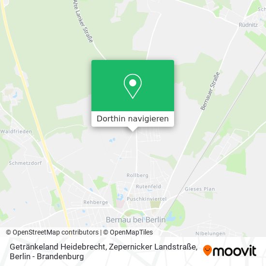 Getränkeland Heidebrecht, Zepernicker Landstraße Karte
