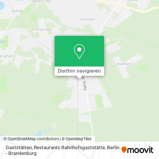 Gaststätten, Restaurants Bahnhofsgaststätte Karte