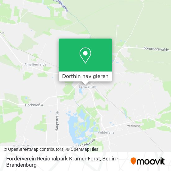 Förderverein Regionalpark Krämer Forst Karte