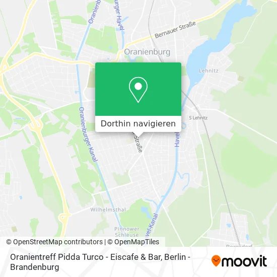 Oranientreff Pidda Turco - Eiscafe & Bar Karte