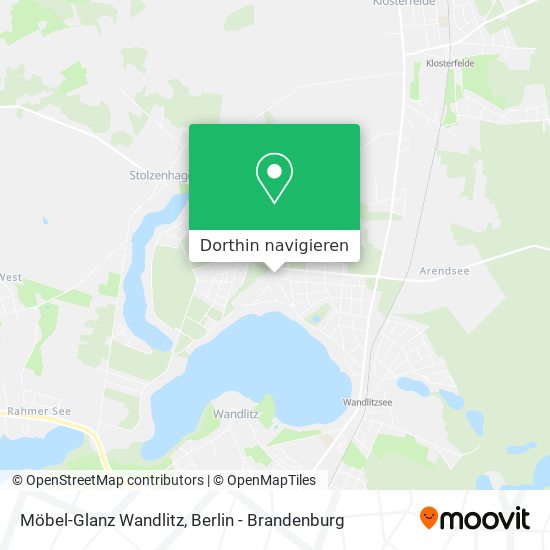Möbel-Glanz Wandlitz Karte