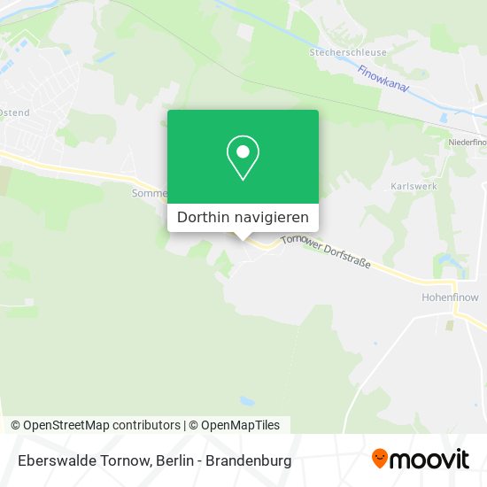 Eberswalde Tornow Karte