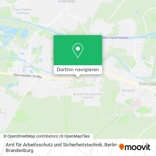 Amt für Arbeitsschutz und Sicherheitstechnik Karte
