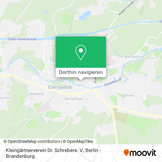 Kleingärtnerverein Dr. Schrebere. V. Karte