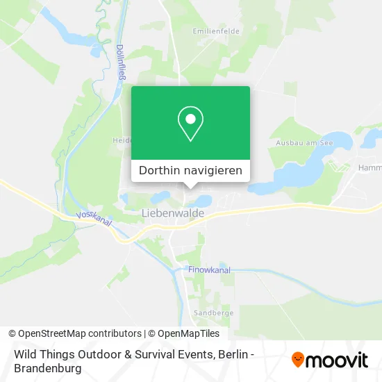 Wild Things Outdoor & Survival Events Karte