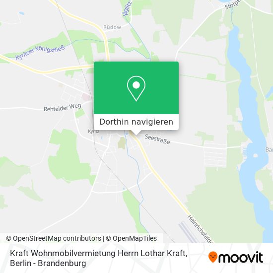 Kraft Wohnmobilvermietung Herrn Lothar Kraft Karte