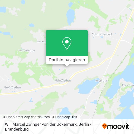 Will Marcel Zwinger von der Uckermark Karte