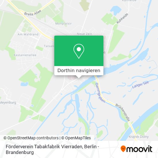 Förderverein Tabakfabrik Vierraden Karte
